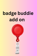 Badge flat back add on